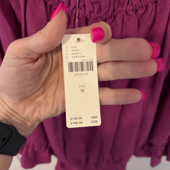 NWT Anthropologie Smocked-Waist Mini Dress - Picture 5 of 9